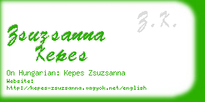 zsuzsanna kepes business card